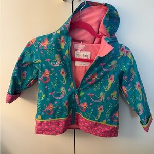 Stephen Joseph Kids Mermaid Raincoat - Teal and Pink